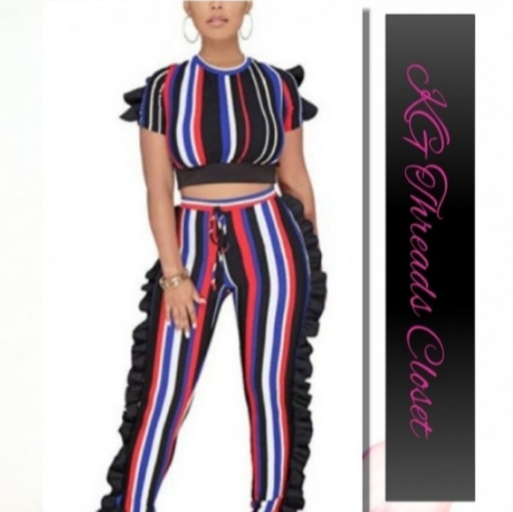 Pants - 🔥🔥🔥Multi colored 2 Piece Pants Set